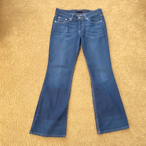 Rare LEVI'S 518 Y2K Low Rise Bootcut Jeans 31x29 Blue Cotton Denim Women’s NWOT - Picture 1 of 10